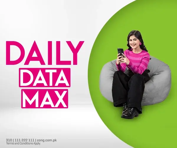 Zong Daily Internet Packages With Codes