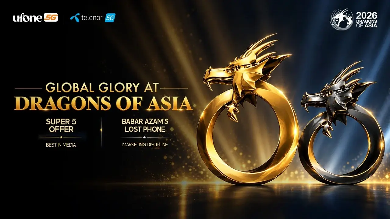 Ufone 5G Wins Two Dragons of Asia 2026 Awards for Creative Campaigns