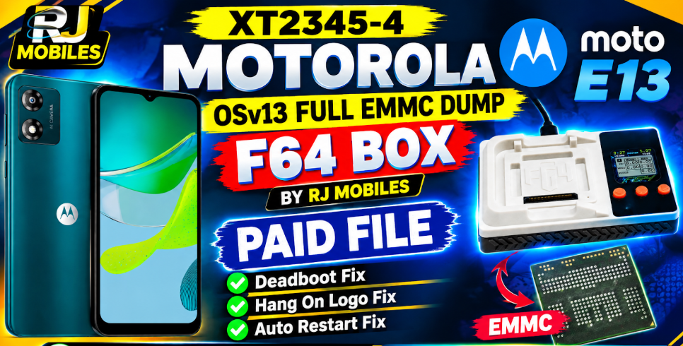 XT2345-4 Motorola Moto E13 OSv13 Full EMMC Dump F64 Box