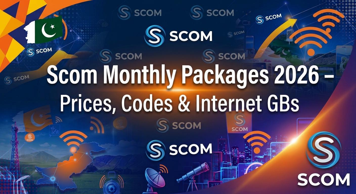 SCOM Monthly Packages 2026 – Prices, Internet GBs & Call Codes