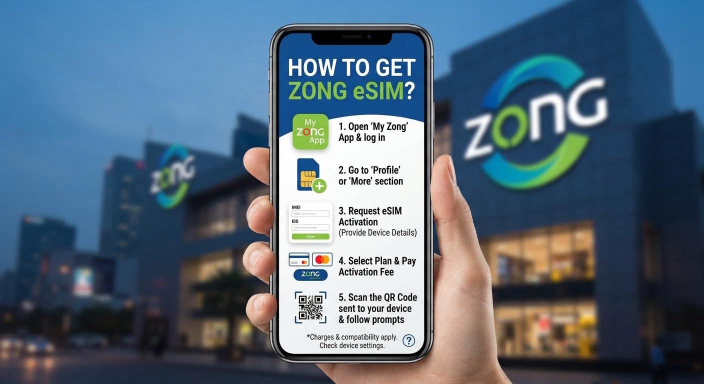 How to Get Zong eSIM in Pakistan – Activation Guide