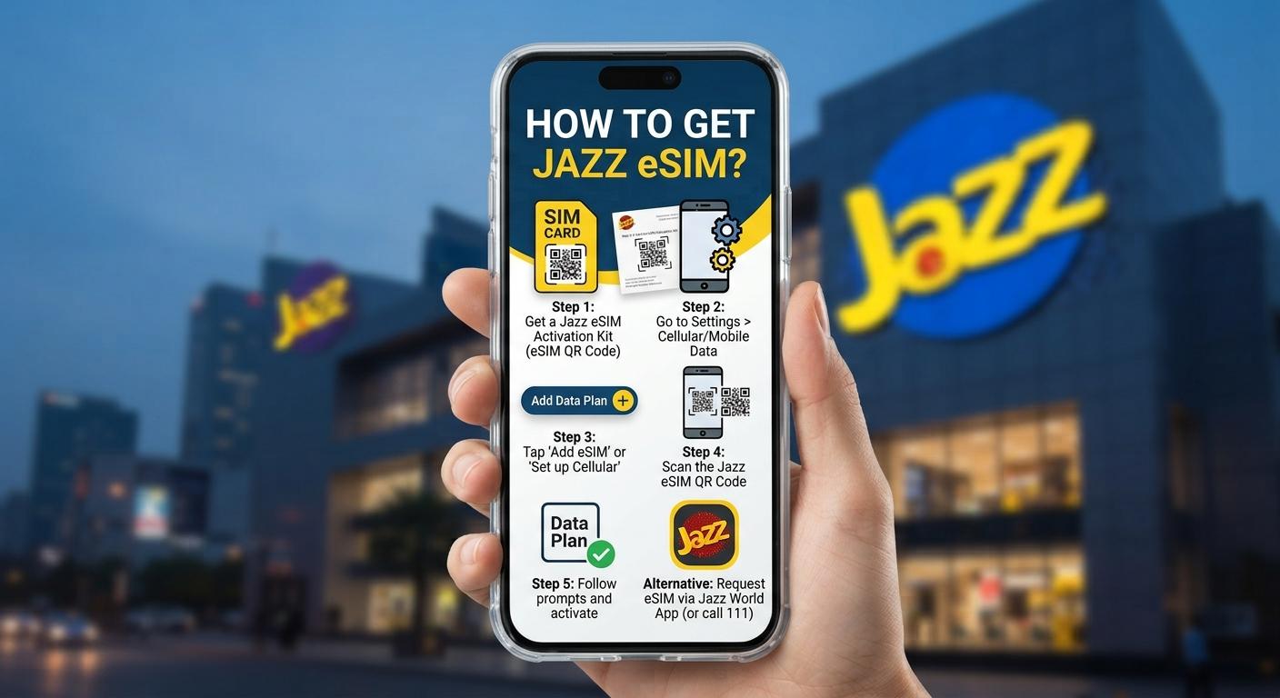 How to Get Jazz eSIM in Pakistan – Activation & Complete Guide