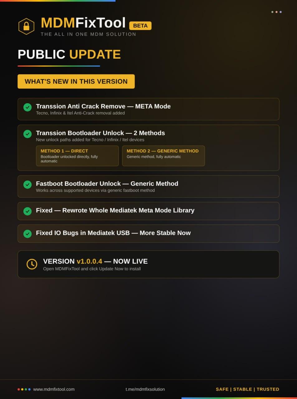 MDMFixTool BETA v1.0.0.5 Released